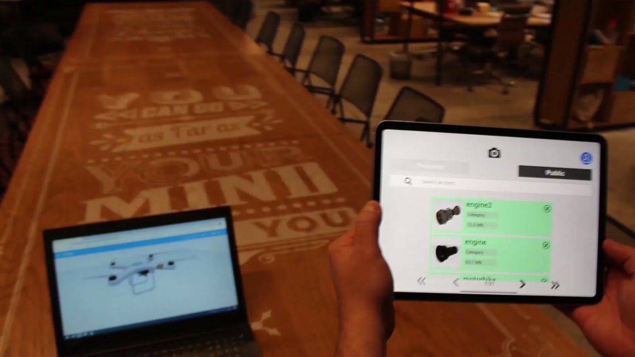 Dizüstü bilgisayar ve tablette aynı 3D içeriğin kullanımı